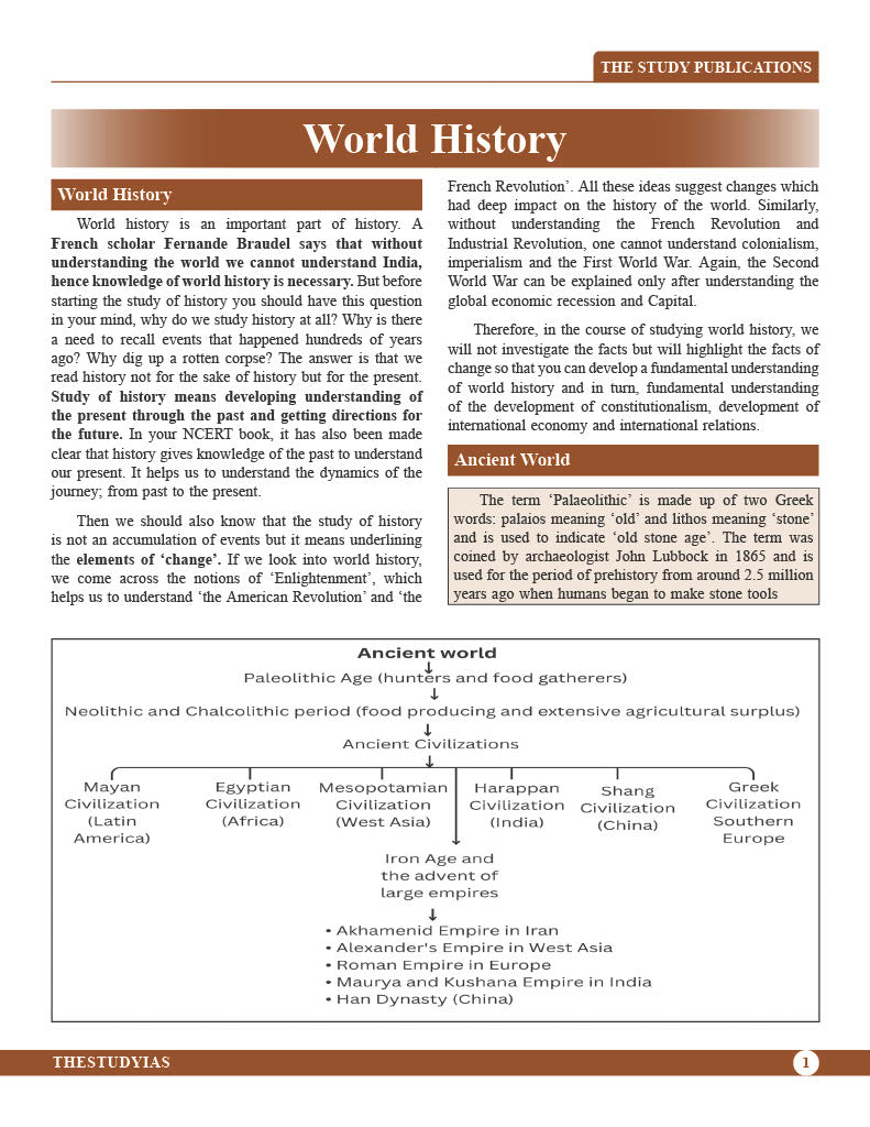 World History (English) Basic Foundation Book