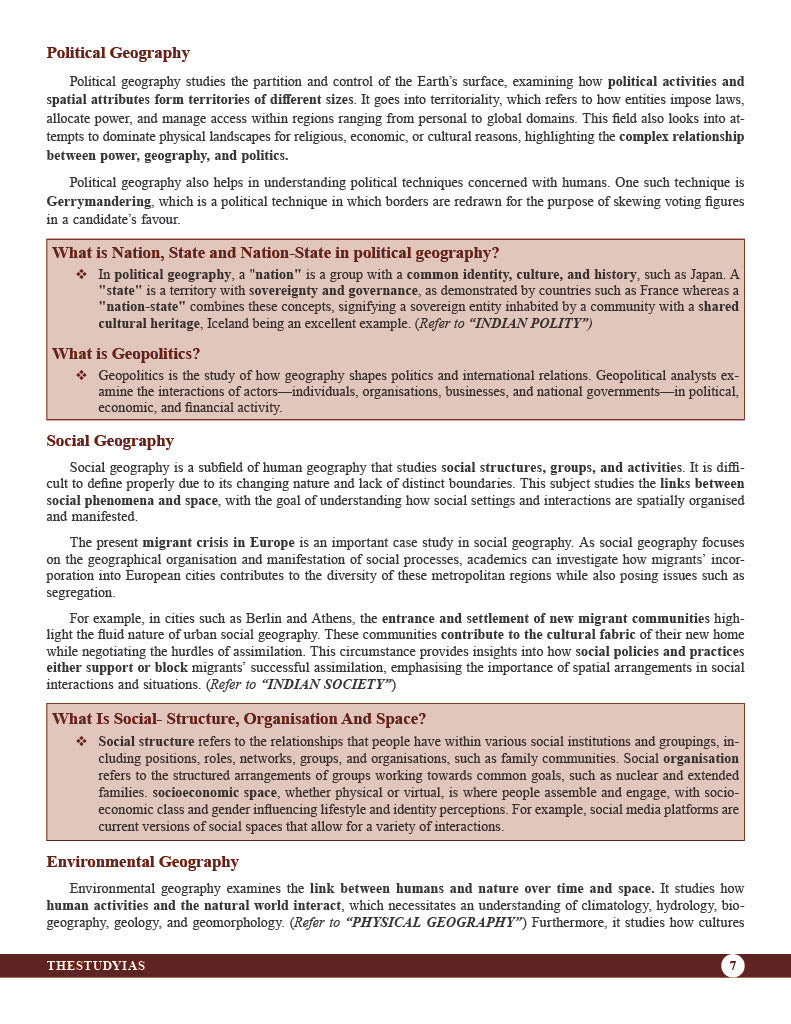 Human Geography (English) Advance Foundation Book