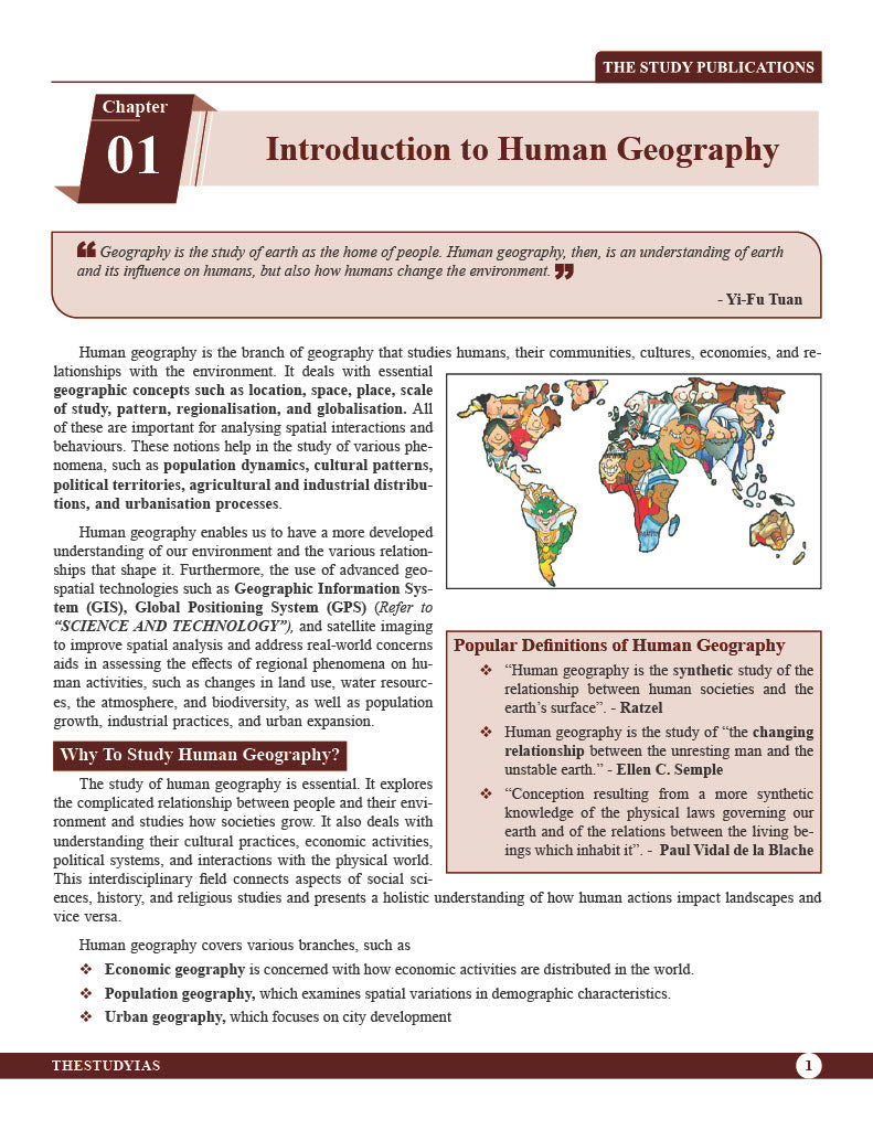 Human Geography (English) Advance Foundation Book