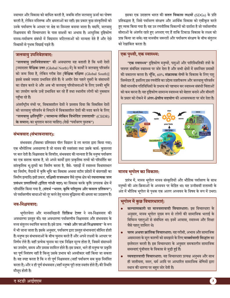 Human Geography (Hindi) Advance Foundation Book