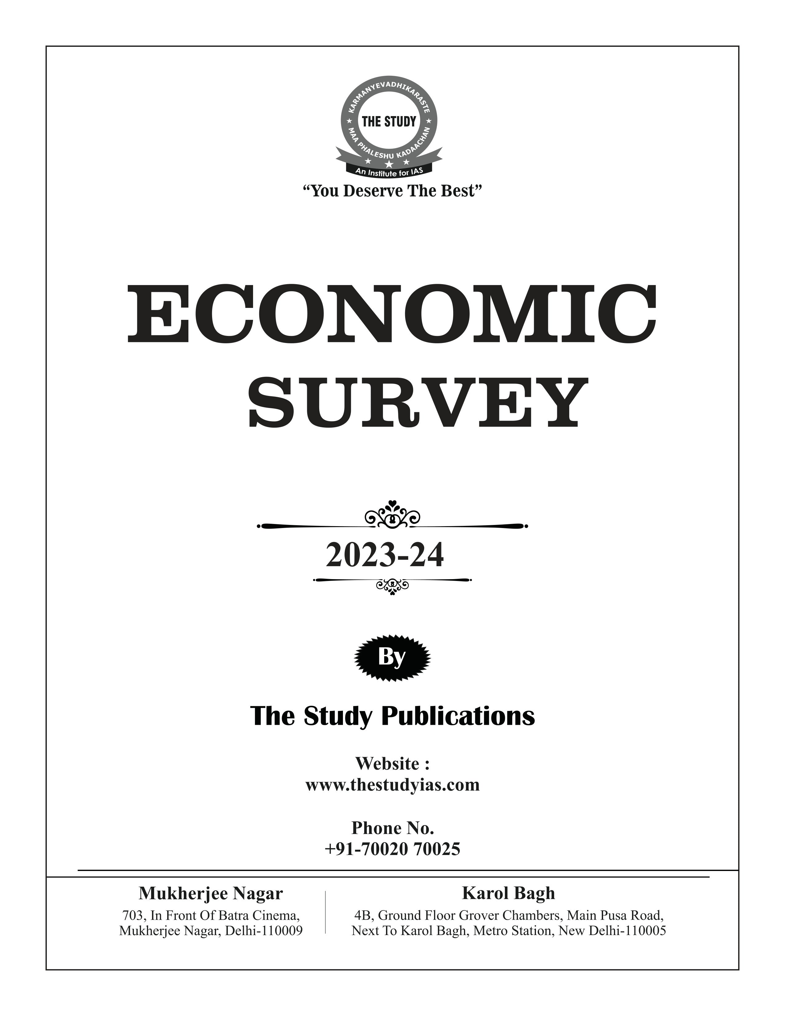 Economic Survey English Book (2023–24)