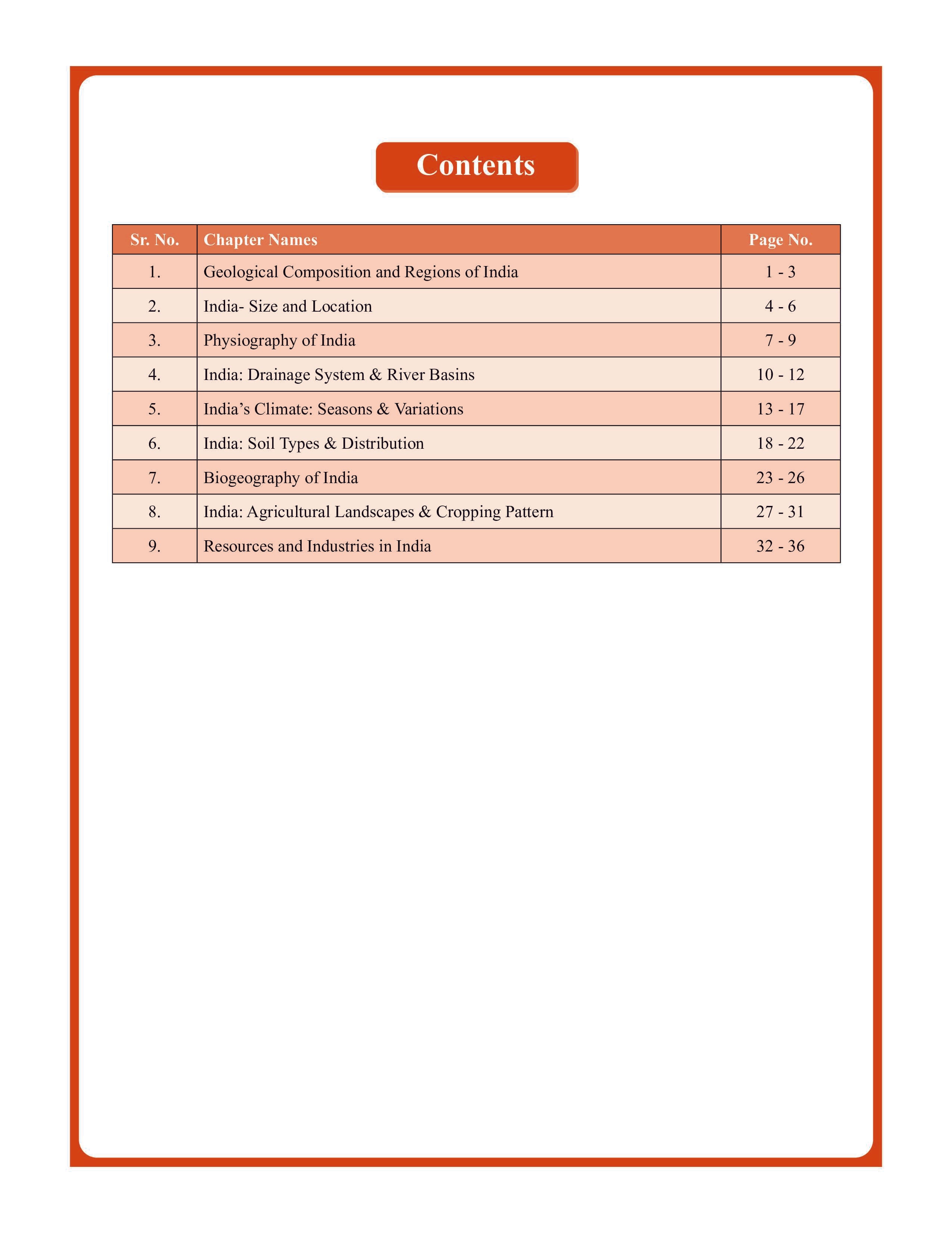Indian Geography (English) Basic Foundation Book
