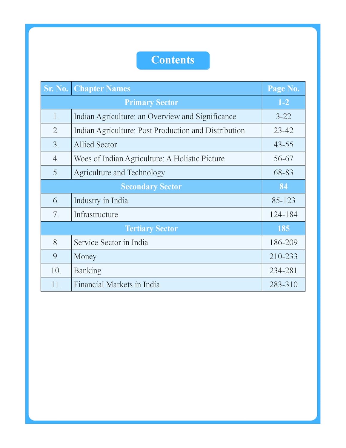 Sector of Economy Book (English) Advance Foundation