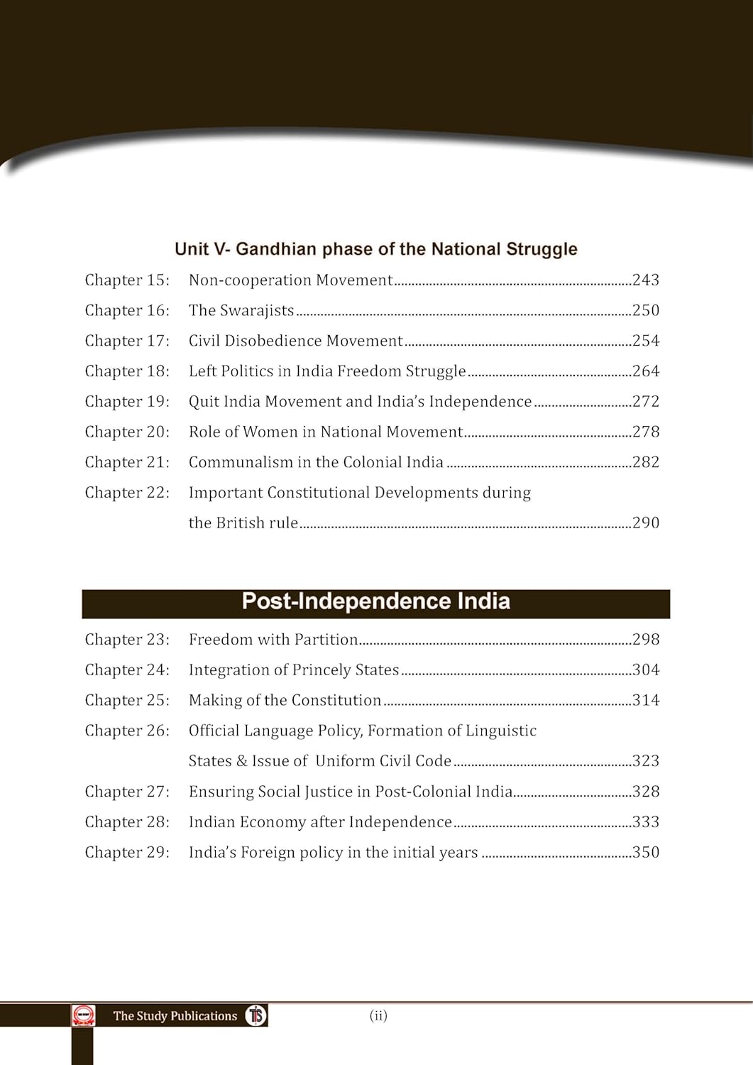 Modern India (English) Optional Book