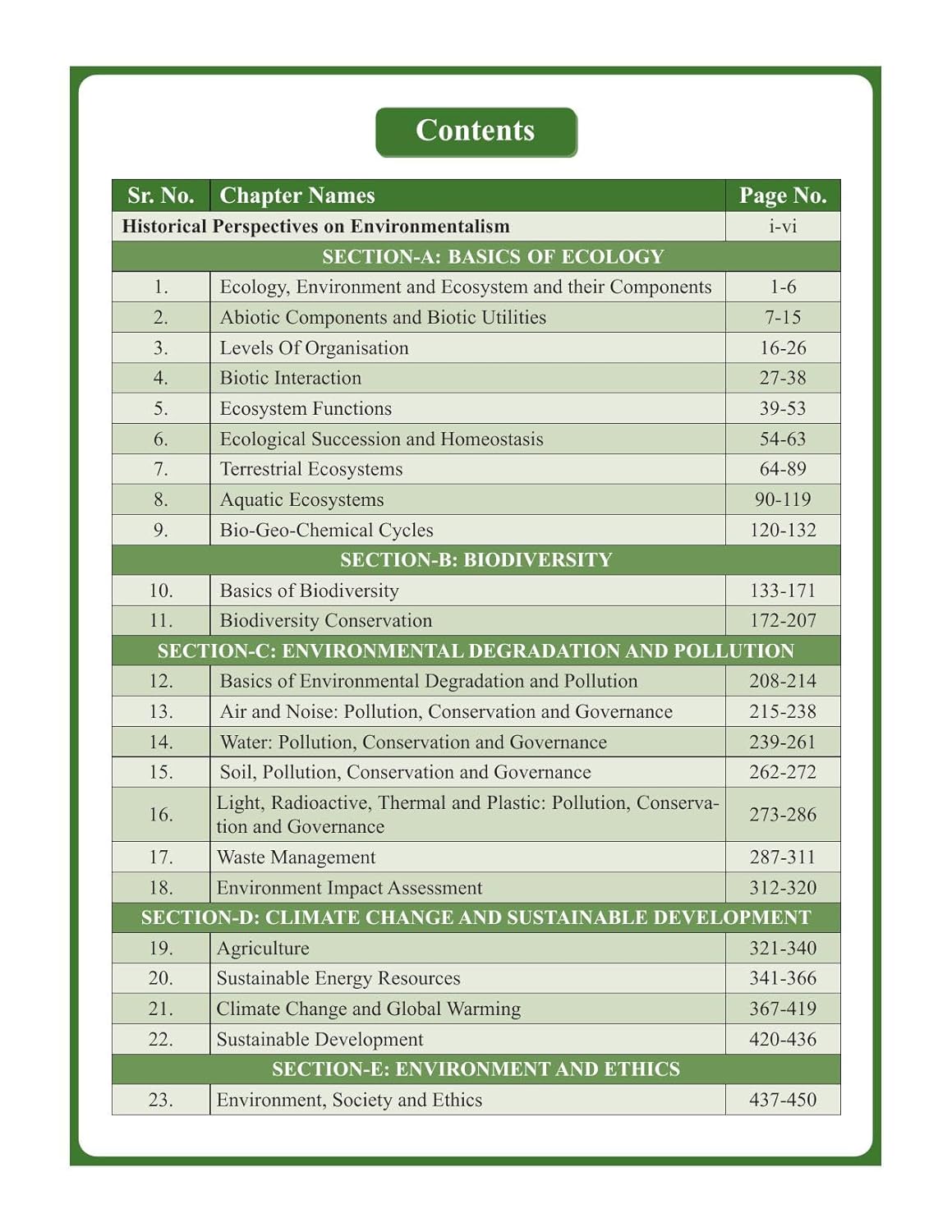 Environment And Ecology Book (English) Advance Foundation