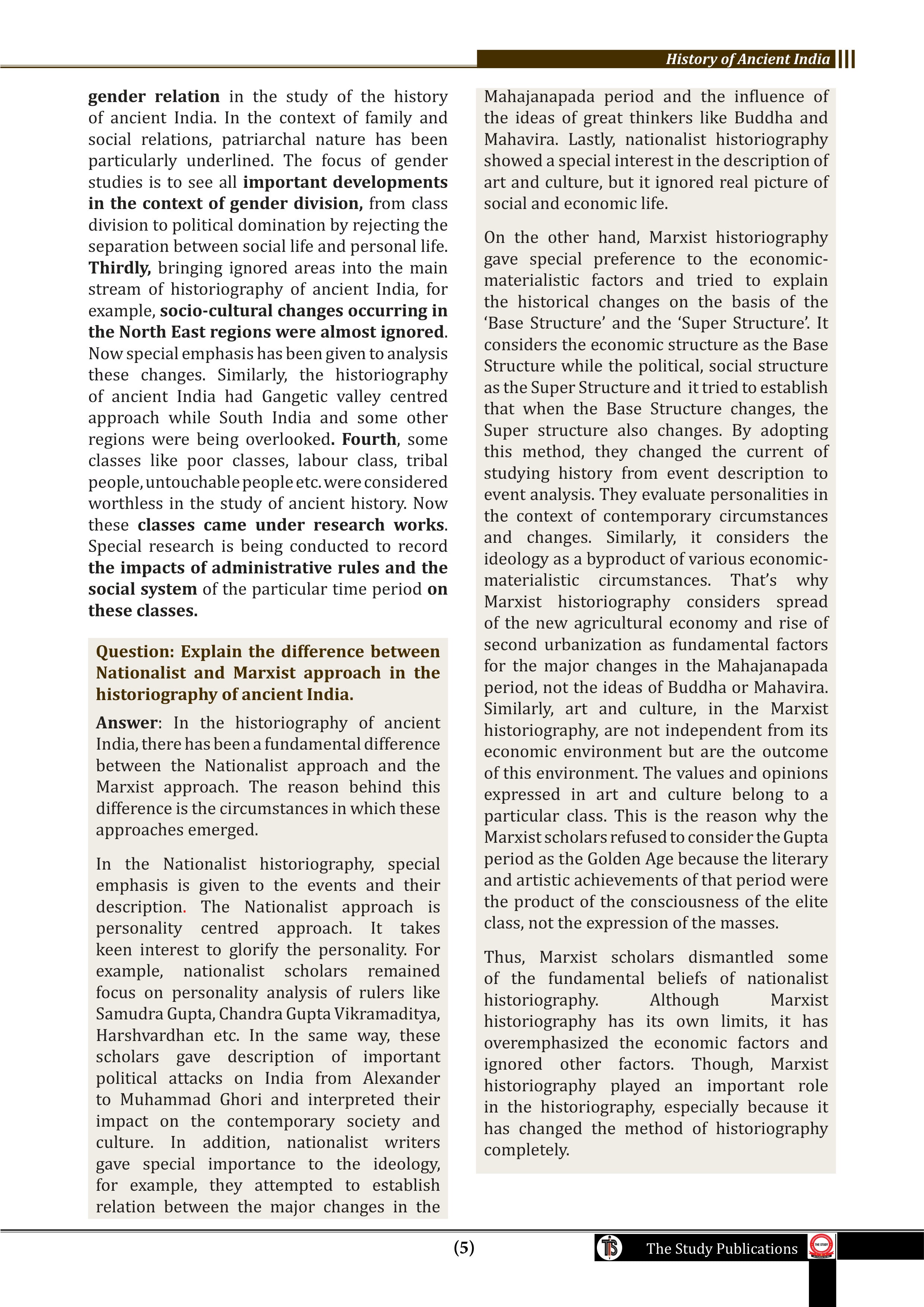 Ancient India (English) Optional Book