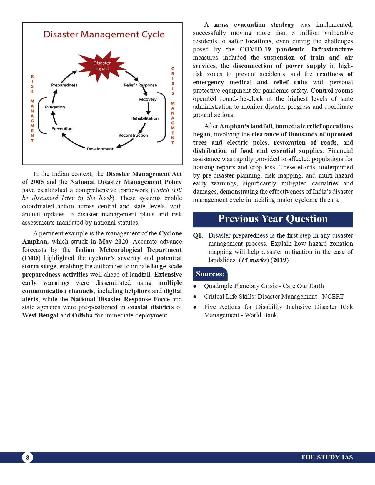 Disaster Management Book (English) Advance Foundation