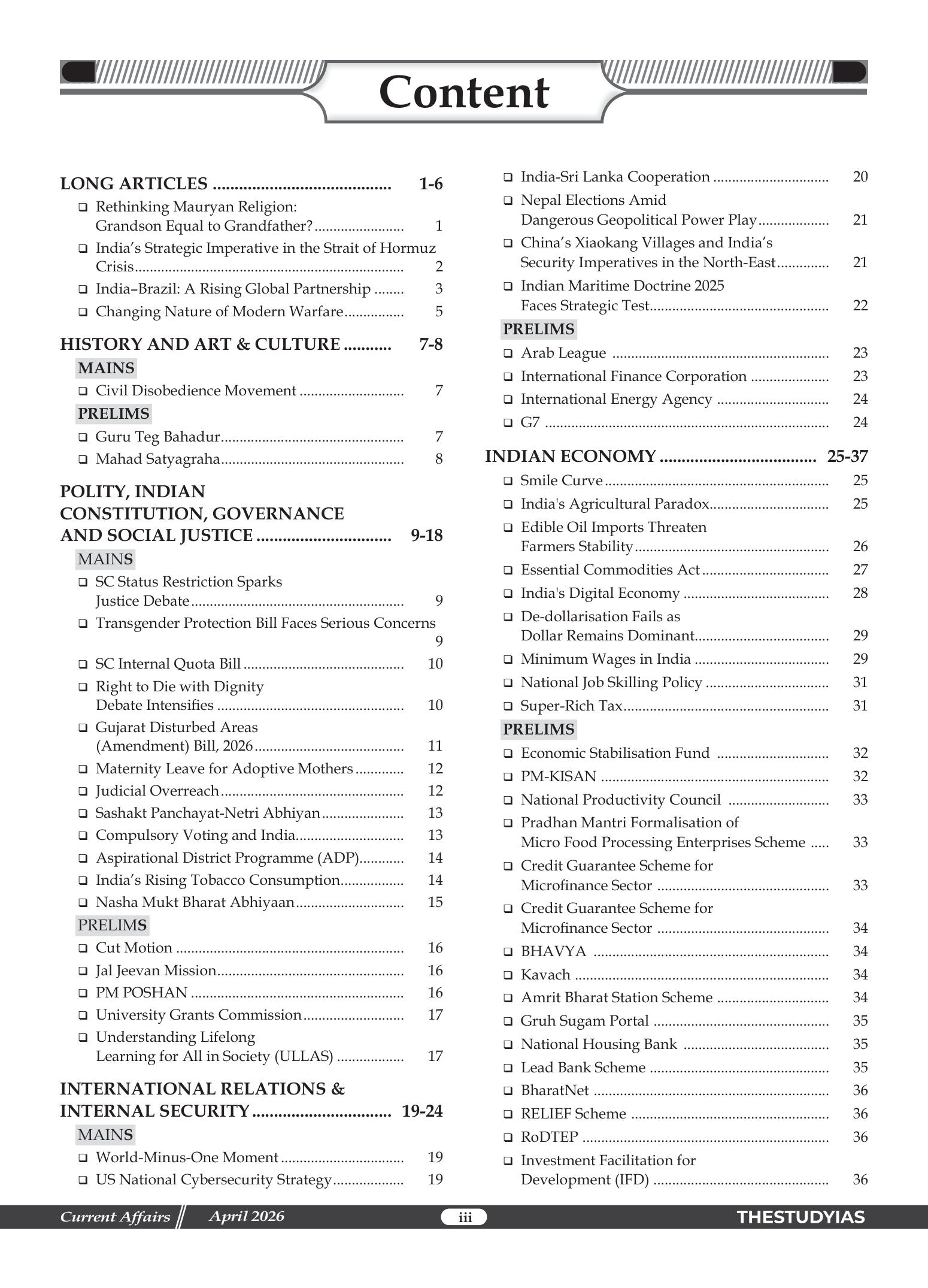 April 2026 Monthly Magazine (English)