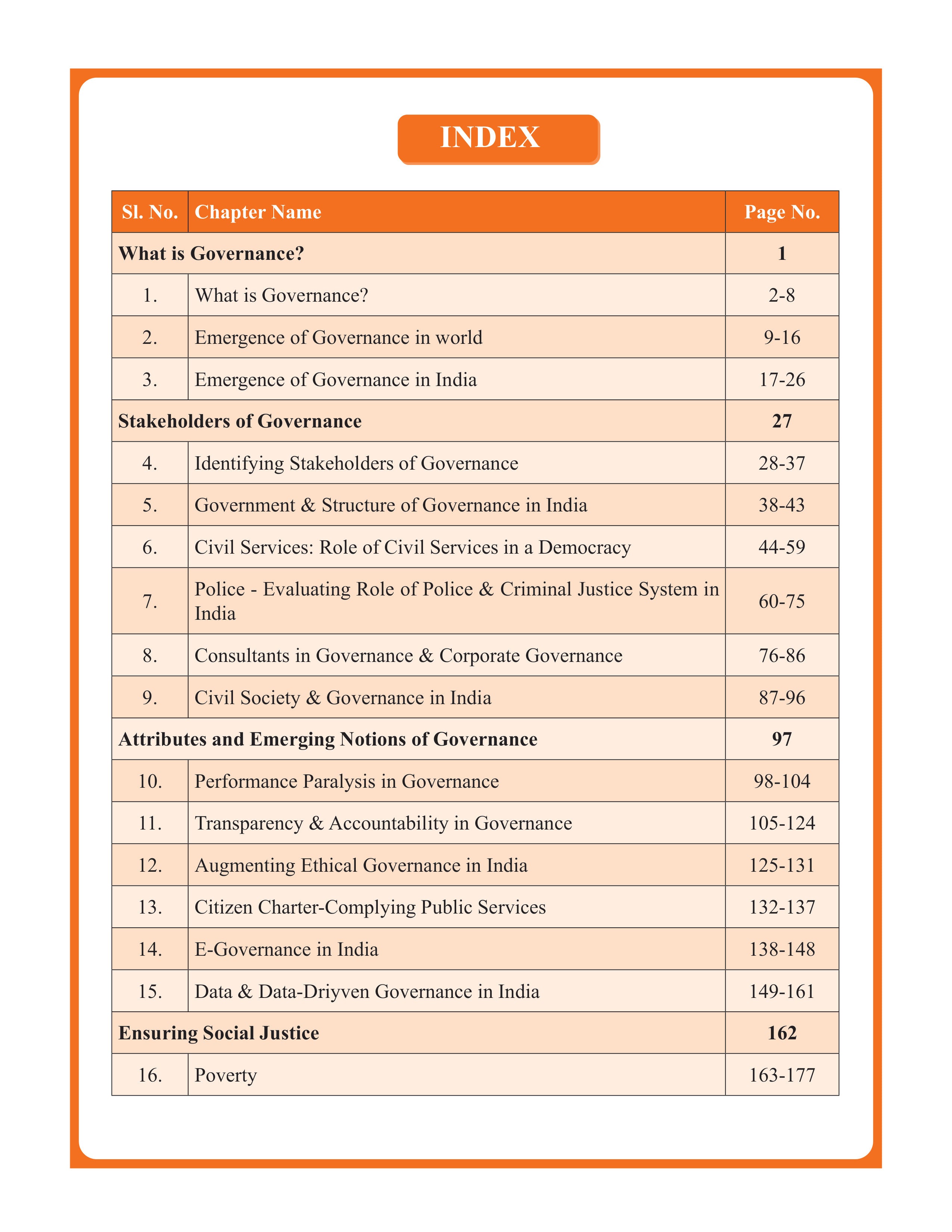 Good Governance & Social Justice (English) Book Advance Foundation