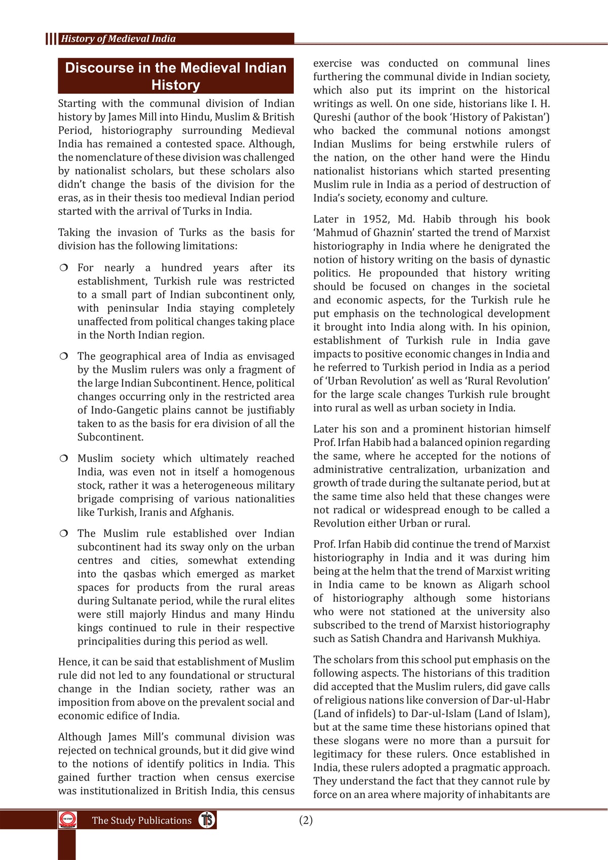 Medieval India (English) Optional Book