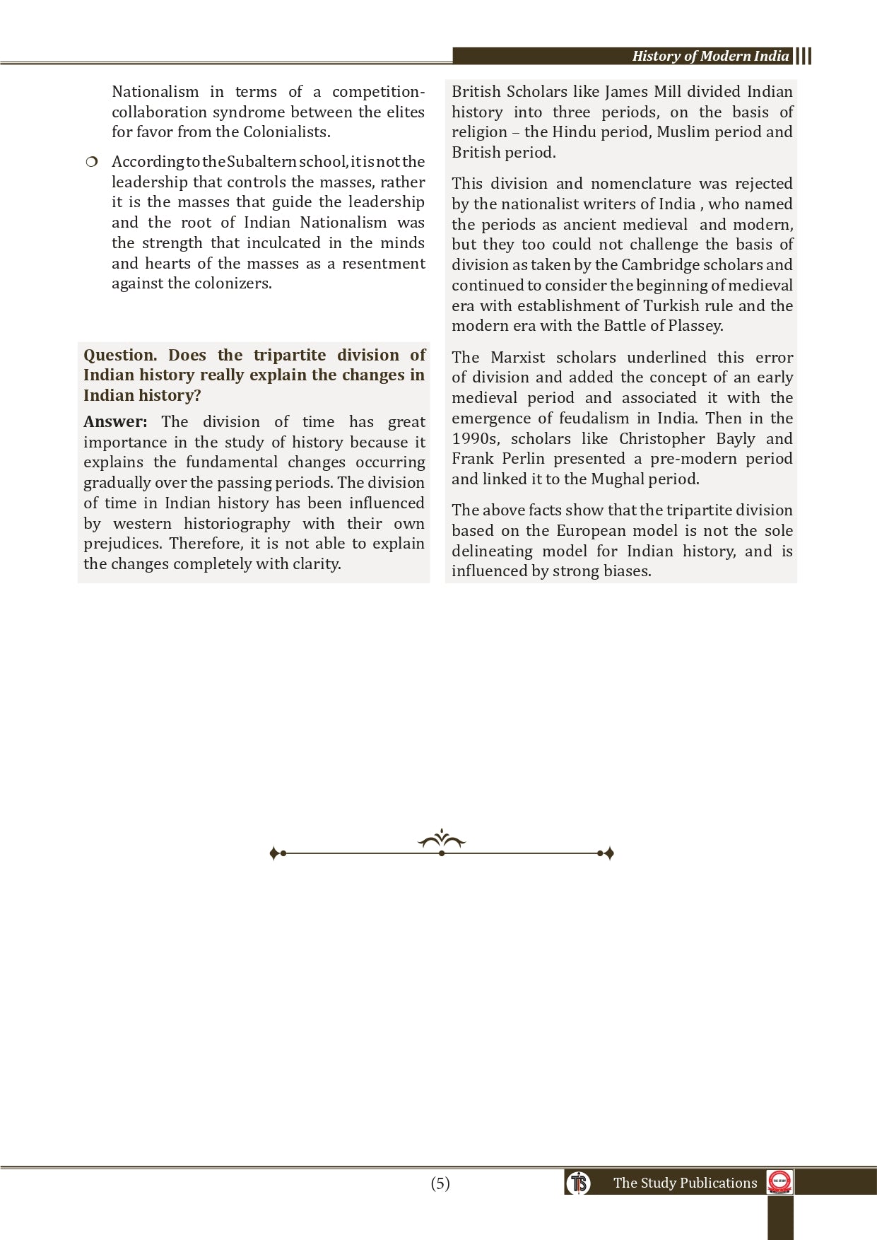 Modern India (English) Optional Book