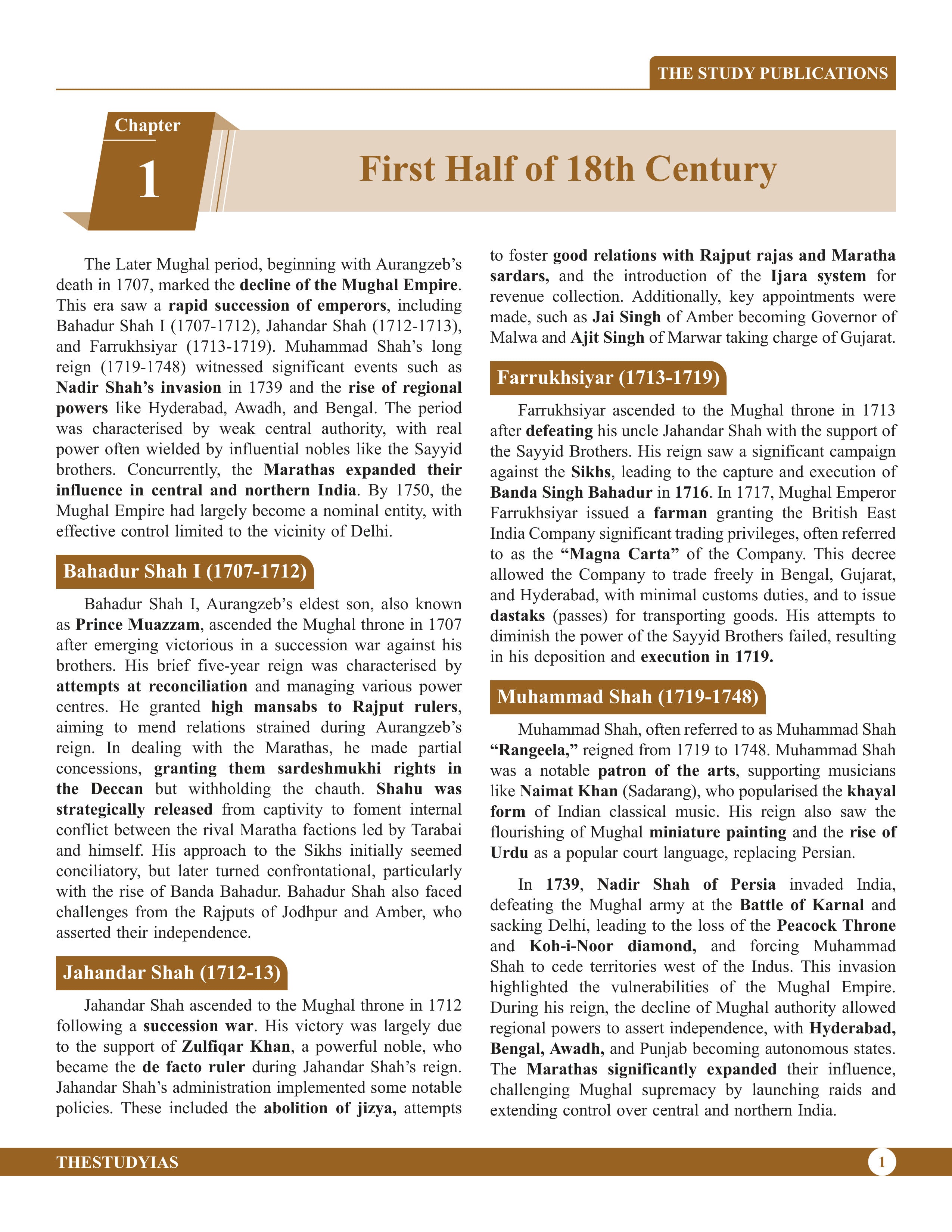 Modern Indian History (English) Advance Foundation Book